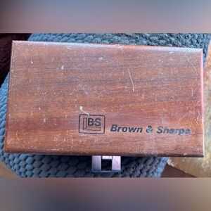 Brown & Sharpe Wooden Box With Drill Guide Set